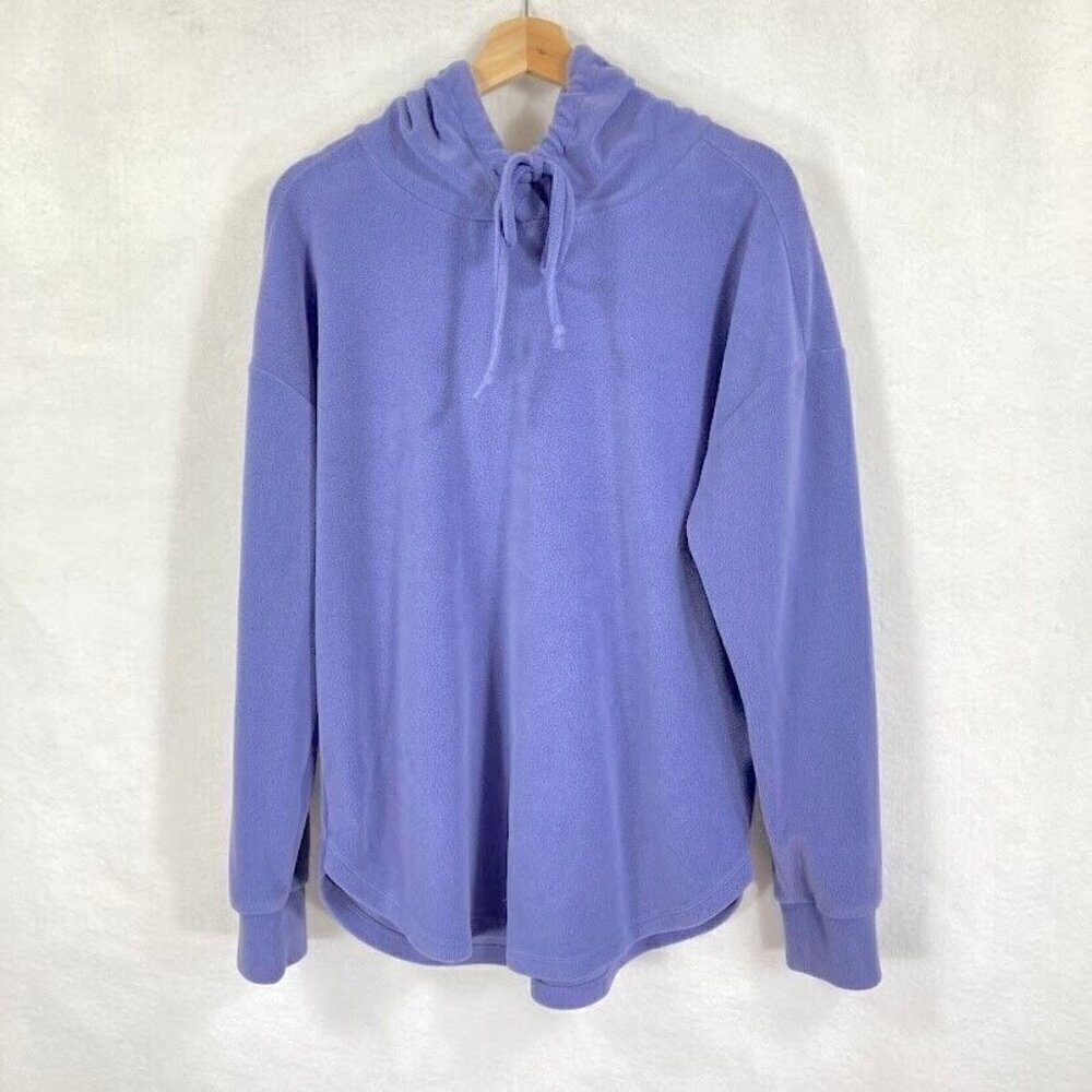 PacSun Fleece Pullover Hooded Sweatshirt Light Purple Med